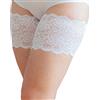 Bandelettes Original Fasce Coscia Antisfregamento per Cosce - Design Elastico Brevetato, Comode, Antiscivolo e Delicate sulla Pelle - Taglia A (Small, 53-57 cm), Dolce Bianco
