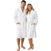 Morgenstern Accappatoio Hotel Bianco - Unisex per Donna e Uomo - 100% Cotone Spugna 380 GSM - Morbido, Assorbente e Lavabile fino a 70 °C - Certificato OEKO-TEX XL