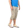 Timezone MILESTZ - Pantaloni cargo da uomo a 3/4, a vita media, vestibilità larga, W30-W40