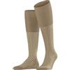 FALKE Oxford Stripe M Kh cotone al ginocchio fantasia 1 paio, Calzini lunghi Uomo, Marrone Camel 5038, 45-46