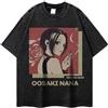 Jilijia Osaki Nana T-shirt Anime Vintage Lavato T Shirt Oversize Manga Stampe Estate Manica Corta Camicia Donna Largo Casual Top, tipo a, S