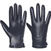 Harssidanzar Guanti da uomo in pelle foderati in cashmere caldi e touchscreen SM052EU,Marina,Taglia XL