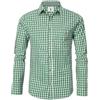 EIISSION Trachtenhemden Uomo Camicia Oktoberfest Costume Verde XL