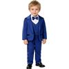 mintgreen Smoking Bambino, Completo da Ragazzo per Elegante Vestito Cerimonia Battesimo, Blu Tesoro, 12-18 Mesi, 100
