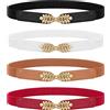 WERFORU - Cintura da donna intrecciata e sottile, con nappa, cintura in vita, in tessuto sottile, per abito