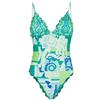F**K Monokini Donna Fantasia Verde Fk23-1502u