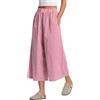 Rapbin Pantaloni da donna estivi 5,146 cm cotone con elastico in vita, a quadri, pantaloni casual e leggeri