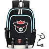 LKY STAR Technoblade Merch Backpack Unisex Zaino Uomo Donna Zaini Casual da Scuola per il Tempo Libero con Porta di Ricarica USB