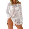 NaLatia Copricostume Donna Mare Lungo Bikini Cover Up Rete Curvy Costume da Bagno Coprire Elegante Copricostumi Copribikini Vestito Traforato Estivo Piscina Abiti Spiaggia Copri Beachwear