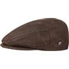 LIERYS Coppola da Uomo Pelle - Marrone - Berretto con Visiera con Fodera Misure 56 cm - Berretto da Uomo con Visiera - Coppola Autunno/Inverno