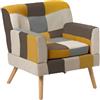 buybuy Divano Monoposto Modello Autunno Rivestimento Stoffa Stile Patchwork AUT7