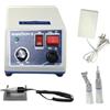 ZMGuythrd Lucidatrice Gioielli Elettrico, Macchina Panca Velocità Regolabile 0-35000RPM, Motore Rame Acciaio Silicio 65W, 2 Testine Lucidatura Pedale Piedi, Per Giada Vetro Metallo Scultura, 24X22Cm