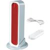 Kawiithn Ventilatore a Torre Senza Pale Ricaricabile, Mini Ventilatore da Tavolo Silenzioso con Telecomando, 3 Velocità, Oscillante Portatile USB per Scrivania, Camera e Ufficio