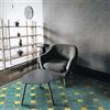 CREARREDA Tappeto Salone Antiscivolo Green Gold - 150 x 230 cm 150 x 230 - Tappetino protettivo per pavimento in vinile 100% Made in Italy con inchiostro non tossico, ignifugo e resistente all'acqua
