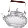 Generic Teiera in Vetro Martellato, Fornelli Artigianali, Bollitore per Tè Bollito, Bollitore per Tè Trasparente, Bollitore per Tè in Foglie E Fiori per, 600 Ml