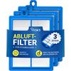 VIOKS 3 filtri Hepa per aspirapolvere AEG HEPA13 AFS1W EFH12 EFS1W Philips Filtеr FC8038/01 - Filtеr per aspirapolvere Philips FC9150 e per AEG LX7 VX8 VX9