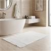 IL BOTTEGONE Tappeto Bagno Waffle, Bianco, 60x120 cm