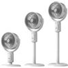 Generico Ventilatore verticale - soffiatore di 5 velocità con timer - ventilatore a piantana oscillante, altezza regolabile, ricaricabile USB-C,Per Ufficio Scrivania Soggiorno Appartamento
