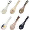 JIAC Set di 6 Cucchiai da Zuppa in Ceramica Asiatica Cucchiai Da Minestra Cinesi Giapponesi Retrò Cucchiaio Ramen in Porcellana Creativi per Uso Quotidiano e Familiare per Gnocchi,Wonton,Pasta