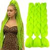 Cybelleza Extension Treccine Treccia Africane Capelli Giallo Neon Sintetici Finti Lunghi Intrecciati 60cm Jumbo Braids 3PCS 300g Crochet Twist Bellezza