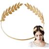 Yaoliucp Dea corona, foglia d'oro dorata di metallo in metallo della dea corona squisita eleganti coppia da sposa per donne, foglia d'oro |