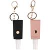 NIDONE Keychain per disinfettante per le mani da 2 pezzi, supporto per disinfettante per le mani da 30 ml con supporto portatile multiuso clip per toilette