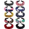 DRESHOW 10 Pezzi Boho Fasce per Capelli Donna, Larghe Capelli Elastica Annodato Fascia Cerchietti per Capelli Elastico Avvolto la Testa Contorta Accessori per Donna e Ragazza
