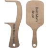 Gosknor Pettine e Spazzola per Uomo Calvo, 2 Pezzi, Materiale Legno di Bosso, Colore Legno
