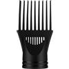 Weduspaty Essiccatore per capelli con pettine, asciugacapelli Diffusore professionale parrucchiere universale per cover di pettine ugello di attacco nero, asciugacapelli afro