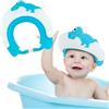Romon Cappello Doccia Bambini, Visiera Doccia Bambino, Cuffia da Doccia Cap Cuffia In Morbido Silicone, Doccia Cap Bambinos Sicurezza Bagno, Cappello da Doccia per Bambinis Regolabile, Dinosauro Blu