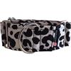 Woofpetshop® Collar Martingale, Collare per Cane Piccolo, Medio, Grande, Collare per Cane Ideale per Galgo e Podenco (5cm - Taglia L (44~58cm), Leopard)