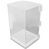 HEEPDD Terrario in Acrilico Trasparente per Rettili, 60x60x28 cm, con Porta Magnetica e Ventilazione, per Geco Leopardo e Serpenti