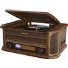 Roadstar HIF-1996D+BT Retro-Radio, Holz, UKW/MW, con Bluetooth, lettore CD-MP3