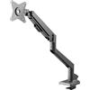 Goobay 70813 Pro supporto per monitor singolo con molla a gas, nero - per monitor da 17 a 32 pollici (43 - 81 cm), max. 9 kg, montaggio semplice dei bracci a scatto