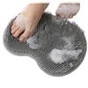 Bodybite SCRUBBIKO Spazzola Esfoliante per Piedi da Doccia in Silicone, Spazzola Piedi Doccia Antibatterica, Spazzola Massaggio Piedi con Setole Flessibili, Pulizia ed Esfoliazione (Grigio)