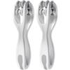 SDFWGG 2 Pezzi Massaggiatore per Mani e Dita a Forma Ergonomica Rullo Doppio Rullo Mano Dito Massaggiatore Acupressione Bifacciale per Dita e Mani (Grigio)