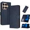 PanXCase Cover Libro per Xiaomi 17T Pro 5G - Custodia PU Pelle Wallet, Supporto, 3 Porta Carte, Magnetica Antiurto Case (Blu Scuro)