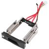 Annadue Rack per Disco Rigido Sata 5.25, Adattatore per Disco Rigido Interno Sata Supporto in Acciaio Inossidabile Supporto per Sata II Hot Swap 3 Gbps 5.25 Rack Mobile Senza Vassoio per HDD da 3,5 Pollici