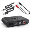 Huhudyy Ricevitore Audio Bluetooth 5.3 NFC USB U Disk 3,5 mm AUX USB Adattatore Wireless per Musica Stereo per Amplificatore per Altoparlanti per Auto