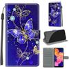 KENHONER Custodia per Samsung Galaxy A10, Farfalla | Portafoglio Pelle PU, Magnetica, Resistente Agli Urti, Scomparto Carte Credito, Pieghevole, Flip Libro, Motivo