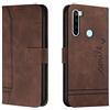 Bravoday Cover per Xiaomi Redmi Note 8T, Flip Custodia in Pelle PU Portafoglio Custodia per Xiaomi Redmi Note 8T, con Slot per Schede, Marrone