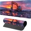 MAYUPEOU Tappetino Mouse Escavatore, Tappetino Mouse XXL 1200 x 600 mm, Gaming Mouse Pad con Base in Gomma Antiscivolo, Mousepad Migliorare la Velocità e la Precisione, Ufficio Accessori Gaming, Rosso 0-7690