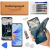 AmComponent - display di ricambio per OPPO A17 CPH2477 schermo LCD frame touch screen vetro | Componente di ricambio con luminosità intensa e risposta al tocco reattiva
