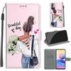 KENHONER Custodia per Xiaomi Redmi Note 10 5G, ragazza