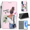 KENHONER Custodia per Honor 90 Lite 5G, ragazza