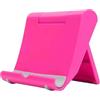 ZAMETTER Supporto per telefono, regolabile, pieghevole, da scrivania, con base antiscivolo, per smartphone, tablet, videochiamate da 3,5 a 11 pollici, colore bianco (rosa)