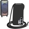 WenBaby Cover Compatible con Samsung Galaxy S26 Ultra,Cellulare Girocollo Custodia con Cordino TPU Corda Silicone Case Bumper per Samsung Galaxy S26 Ultra Custodia, Nero