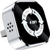 MZU Adattatore Wireless CarPlay 4-in-1 - Da Cablato a Wireless per CarPlay e Android Auto, con MirrorLink e AirPlay Specchio, compatibile per iPhone e Android (Argento-Bianco)