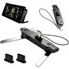 FinalCool Caricatore 2-in-1 per Telefono, Adattatore USB C 240W Ricarica Rapida con Supporto Laterale Invisibile Integrato, Tipo C Supporto per Smartphone Tablet e Cavo USB C, Nero