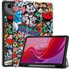 Vakarey per Lenovo Tab M11 Cover con Portapenne,Ultra Sottile Intelligente per Custodia Tablet Lenovo Tab M11,Graffiti